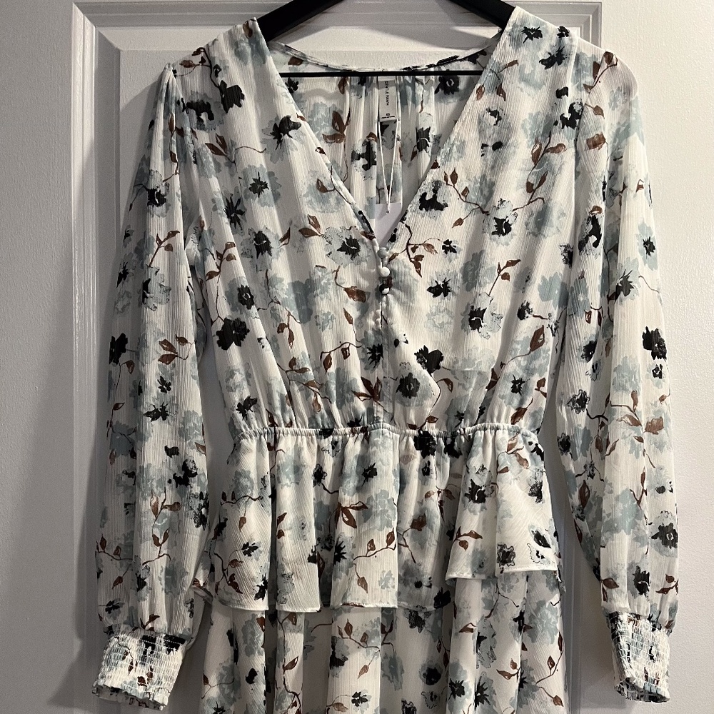 NWT Gentle Fawn Camilla Flowy Tiered Floral Dress Size XS